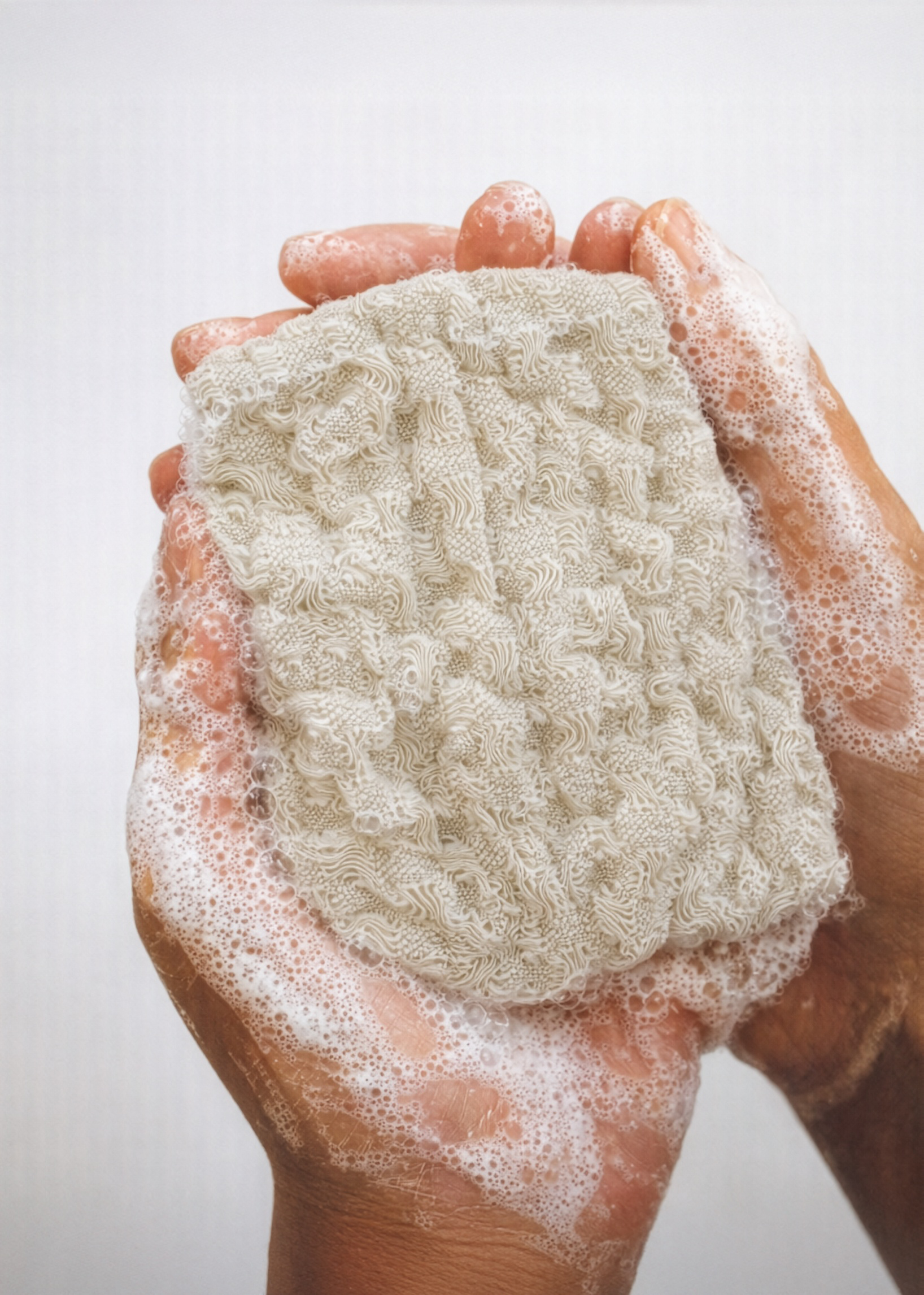 Waffle Linen Soap Pouch