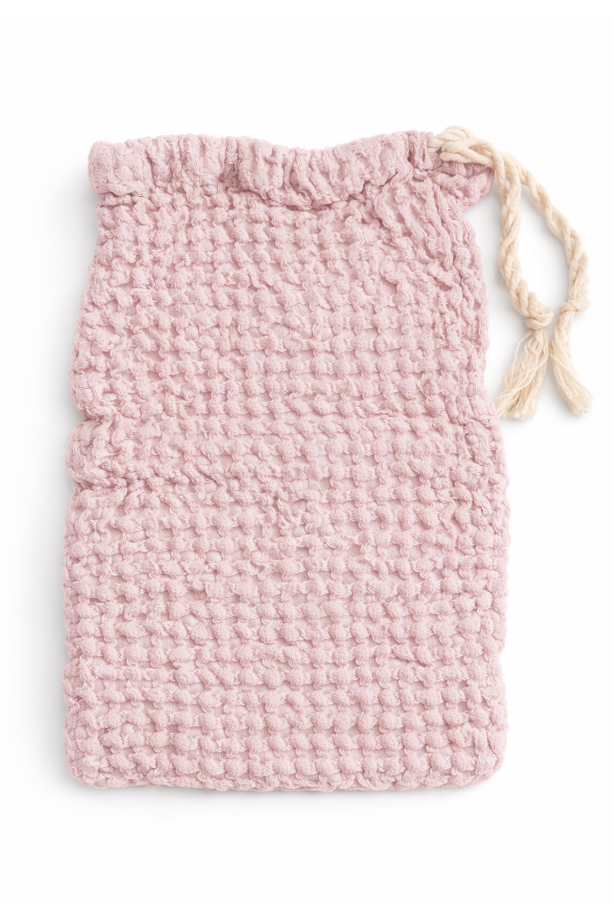 Waffle Drawstring Pouch