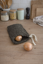 Waffle Drawstring Pouch