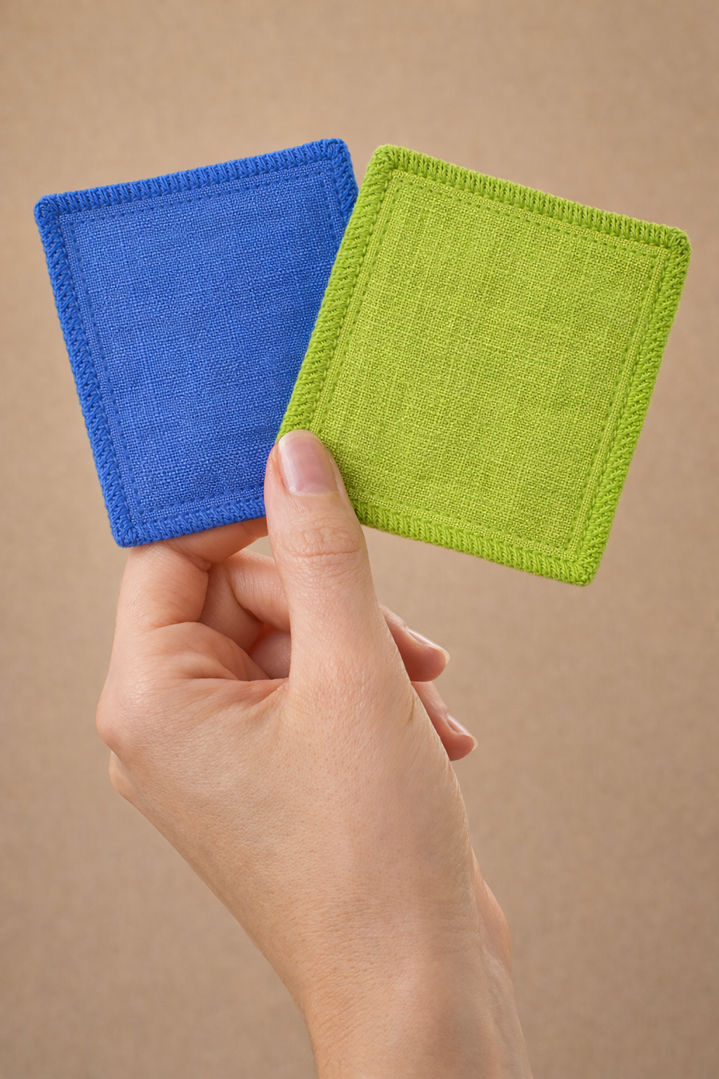 Reusable Linen Face Sponges